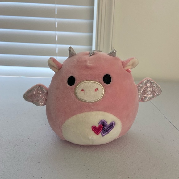 NWOT *RARE* Dakota the Pink Dragon 5 inch‎ Squishmallow plush stuffed animal - Picture 1 of 6